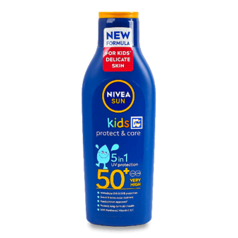 Лосьйон Nivea Sun Kids захист та догляд сонцезахисний SPF 50+ 200мл (200мл)