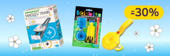 До -30% на іграшки та ігрові набори 4M, Viga Toys