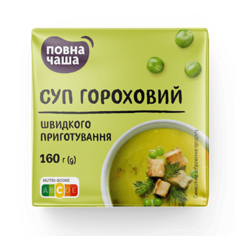 Суп Повна Чаша гороховий швидкого приготування 160г