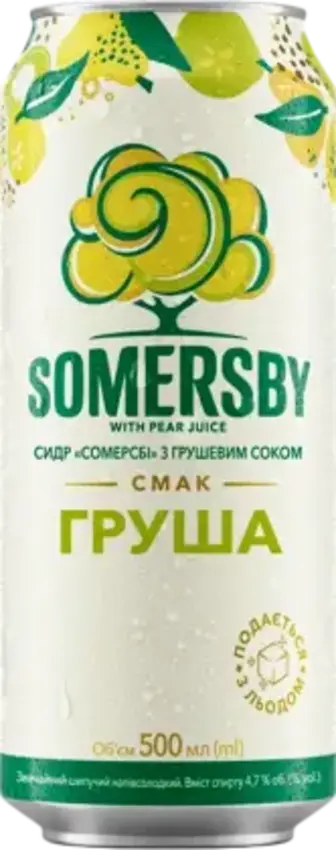 Сидр Somersby з грушевим соком 500 мл