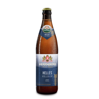 Пиво 0,5 л HERRNBRAU Helles Vollbier світле фільтроване непастеризоване 4,8% скл/пл Німеччина 