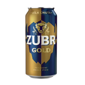 Пиво 0,5 л Zubr Gold світле фільтроване пастеризоване 4,6% ж/б Чехія 