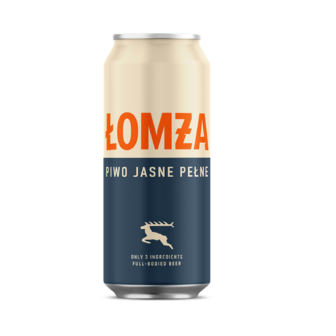 Пиво 0,5 л LOMZA Jasne Pelne світле фільтроване пастеризоване 6,0% об ж/б Польща 