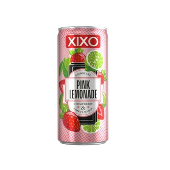 Напій 250 мл XIXO SD PINK LEMONADE смак ягода та лайм газований ж/б 