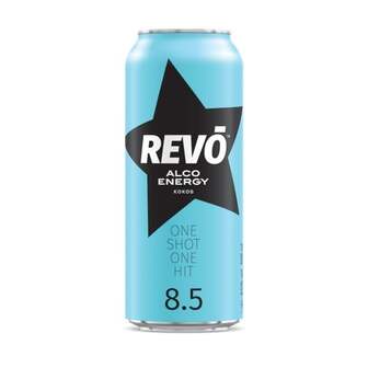 Нaпій 0,5л Revo Кокос слабоалкогольний енергетичний сильногазований 8,5% ж/б 
