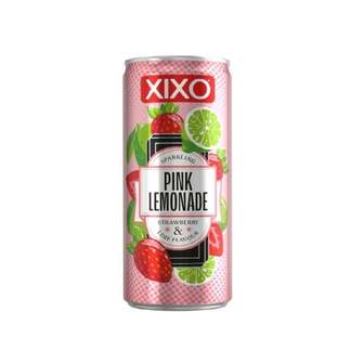 Напій 250 мл XIXO SD PINK LEMONADE смак ягода та лайм газований ж/б 