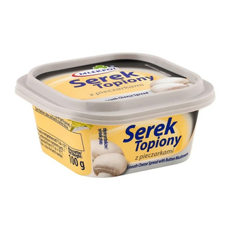 Сир плавлений Mlekpol з грибами 27% 100 г (5900820000813)