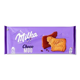 Печиво Milka Choco Moo вкрите молочним шоколадом 120 г (7622210405302)