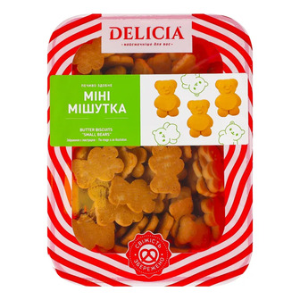 Печиво Delicia Міні-Мішутка здобне 250 г (4823102513263)