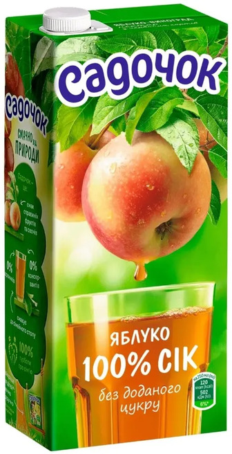 Сік Садочок яблучний 0.95 л (4823063123204)