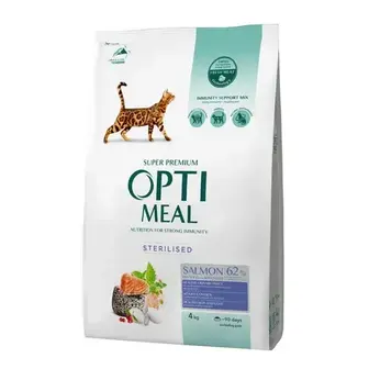 Сухий корм для котів Optimeal Sterilised Adult 4 кг - лосось