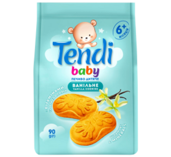 Печиво Лагода Tendi baby ванільне від 6 міс. 90г