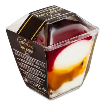 Морозиво Gel'Amo! Berry yoghurt Йогурт вершкове 8% (150г)