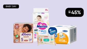 BABY DAY! До -45% на товари для сповивання та вологі серветки