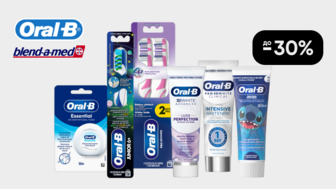 До -30% на засоби для догляду за ротовою порожниною Oral-B, Blend-a-med