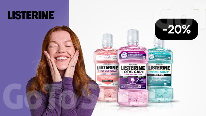 -20% на опопіскувачі LISTERINE