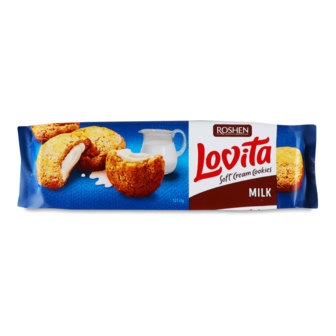 Печиво "Lovita Soft" молоко ТМ Рошен, 127г
