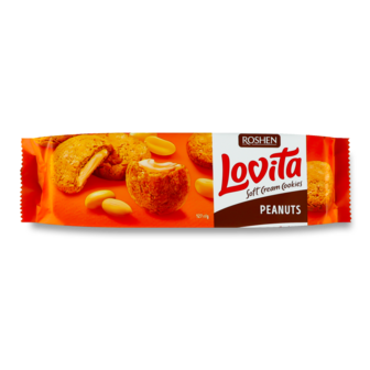 Печиво "Lovita Soft" арахіс ТМ Рошен, 127г
