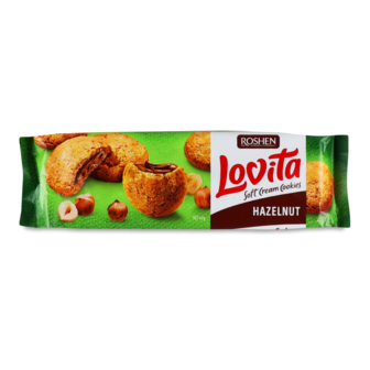 Печиво "Lovita Soft" горіх ТМ Рошен, 127г
