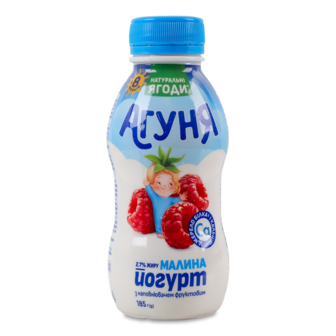 Йогурт малина 2,7% ТМ Агуня, 185г