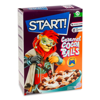 Кульки "START" карамель та какао 250г /Лантм Акса/