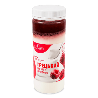 Йогурт Лавка Традицій Бараново Грецький з малиною 2,5% 500г
