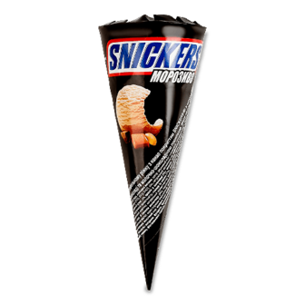 Морозиво Snickers ріжок 70г
