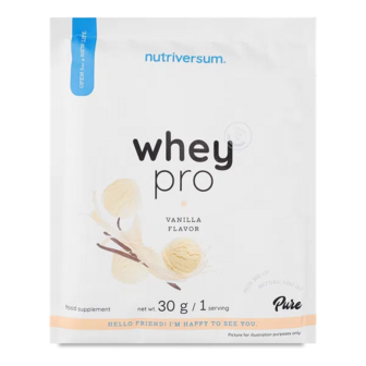 Дієтична добавка Nutriversum WHEY PRO Концентрат сироваткового білка зі смаком ванілі (30г)
