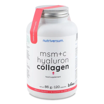 Дієтична добавка Nutriversum МСМ + C Гіалуроновий колаген (86г)