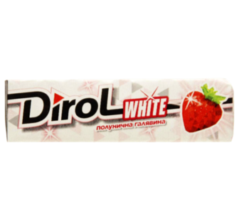 Жув.гумка Dirol white Полунична галявина 14г