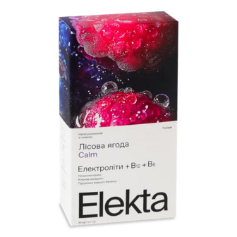 Напій розчинний Elekta Calm з електролітами з вітамінами (7*5г)