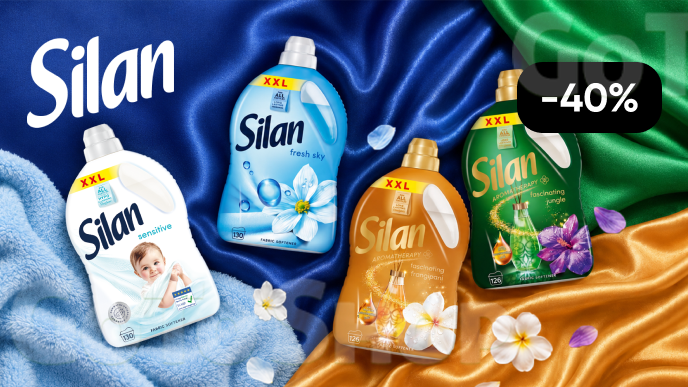 -40% на кондиціонери та ополіскувачі для білизни Silan