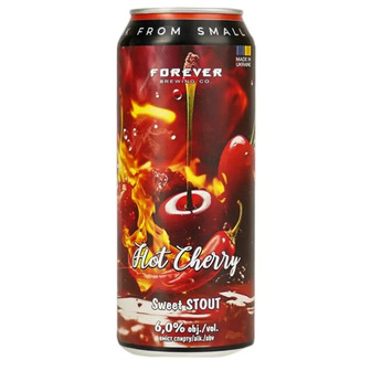 Пиво Forever Hot Cherry темне нефільтроване 6% 0.5 л (4820183003041)