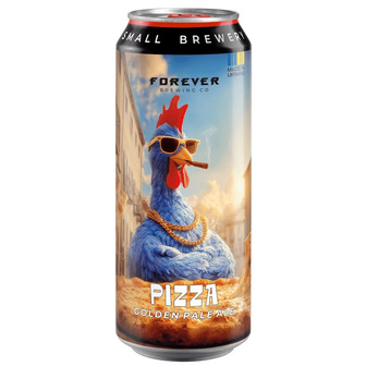 Пиво Forever Pizza світле нефільтроване 6.5% 0.5 л (4820183003164)