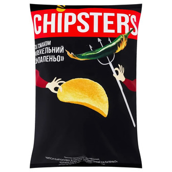 Чипси Chipster's картопляні Пекельний халапеньо 100 г (4823127313657)