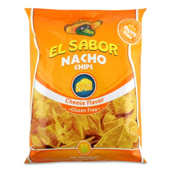 Чипси El Sabor Nacho кукурудзяні зі смаком сиру 100 г (5202175001454)