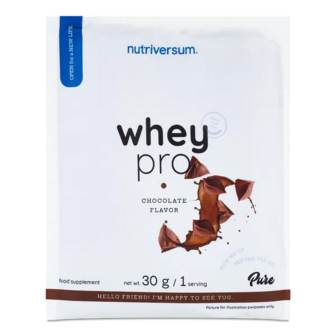 Дієтична добавка Nutriversum WHEY PRO Концентрат сироваткового білка зі смаком шоколаду (30г)