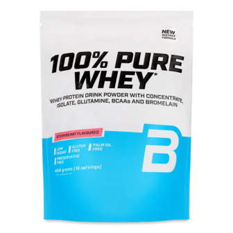 Протеїн BiotechUSA 100% Pure Whey Полуниця (454г)