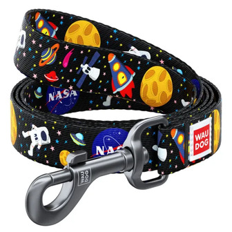 Повідець для собак Waudog Nylon Nasa, 15 мм, 122 см