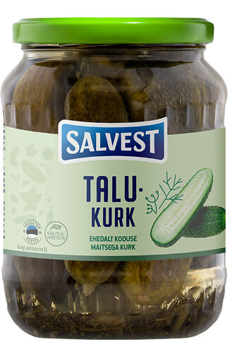 Огірки мариновані фермерські Salvest 675 г