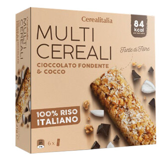 Батончик Мультизерновий Day By Day Шоколад & Кокос з Вітамінами і Мінералами Cerealitalia 126 г