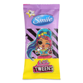 Серветки вологі Smile Tweens L.O.L Surprise! 8 шт (4823071666397)