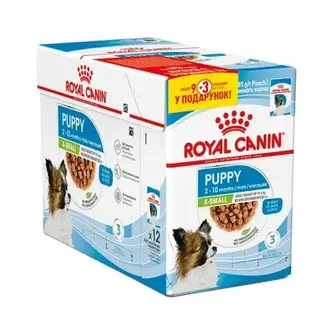 Вологий корм для цуценят Royal Canin X-Small Puppy 9+3 шт х 85 г