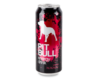 Напій енергетичний Pit Bull безалкогольний сильногазований з/б (0,5л)