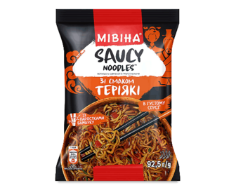 Вермішель Мівіна Saucy noodles зі смаком Теріякі (92,5г)