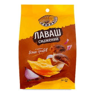 Лаваш Хвилясті смажений зі смаком білих грибів 90г