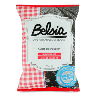 Чипси Belsia картопляні зі смаком цибулі 150г (150г)