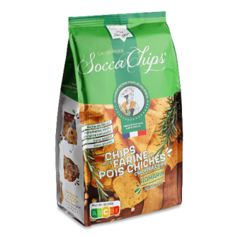 Чипси Socca Chips з нуту зі смаком розмарину 120г (120г)