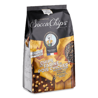 Чипси Socca Chips з нуту зі смаком перцю 120г (120г)