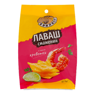 Лаваш Хвилясті смажений зі смаком креветки 90г